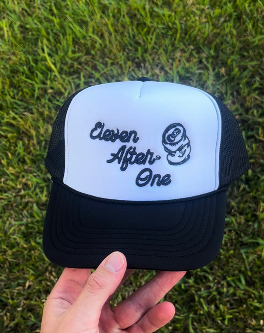 Black and White Trucker Hat by Eleven After One